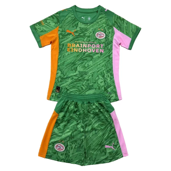 Kit De Football Gardien PSV Eindhoven Enfant 25/26 Vert Kit De Football Gardien PSV Eindhoven Enfant 25/26 Vert