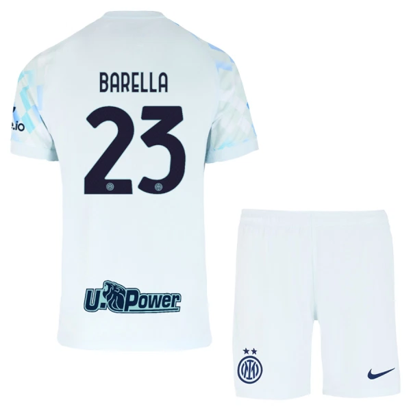 Kit De Football Inter Milan Barella 23 Enfant Extérieur 25/26 Kit De Football Inter Milan Barella 23 Enfant Extérieur 25/26