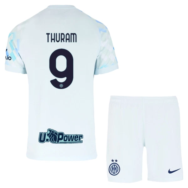 Kit De Football Inter Milan Thuram 9 Enfant Extérieur 25/26 Kit De Football Inter Milan Thuram 9 Enfant Extérieur 25/26