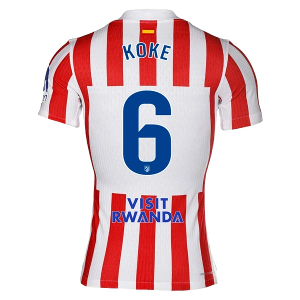 Maillot De Foot Atlético Madrid Koke 6 Domicile 25/26 Maillot De Foot Atlético Madrid Koke 6 Domicile 25/26