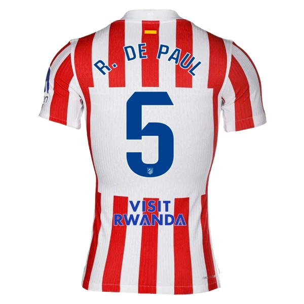 Maillot De Foot Atlético Madrid Rodrigo de Paul 5 Domicile 25/26 Maillot De Foot Atlético Madrid Rodrigo de Paul 5 Domicile 25/26