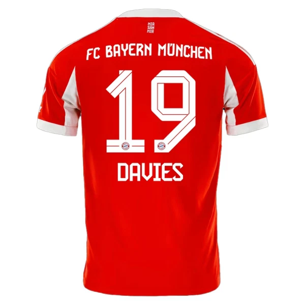 Maillot De Foot FC Bayern Munich Alphonso Davies 19 Domicile 25/26 Maillot De Foot FC Bayern Munich Alphonso Davies 19 Domicile 25/26