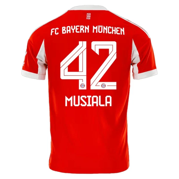 Maillot De Foot FC Bayern Munich Jamal Musiala 42 Domicile 25/26 Maillot De Foot FC Bayern Munich Jamal Musiala 42 Domicile 25/26