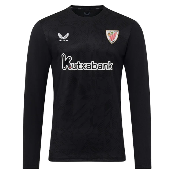 Maillot De Foot Gardien Athletic Bilbao 25/26 Manches Longues Noir Maillot De Foot Gardien Athletic Bilbao 25/26 Manches Longues Noir