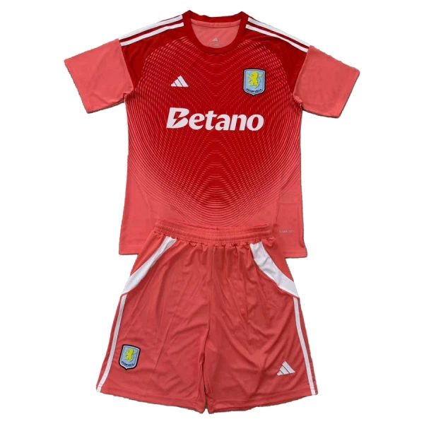 Kit De Football Gardien Aston Villa Enfant 25/26 Rouge