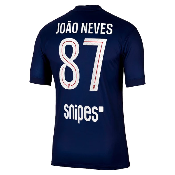 Maillot De Foot Paris Saint-Germain Joao Neves 87 Domicile 25/26