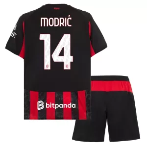 Kit De Football Milan AC Luka Modric 14 Enfant Domicile 25/26 Kit De Football Milan AC Luka Modric 14 Enfant Domicile 25/26