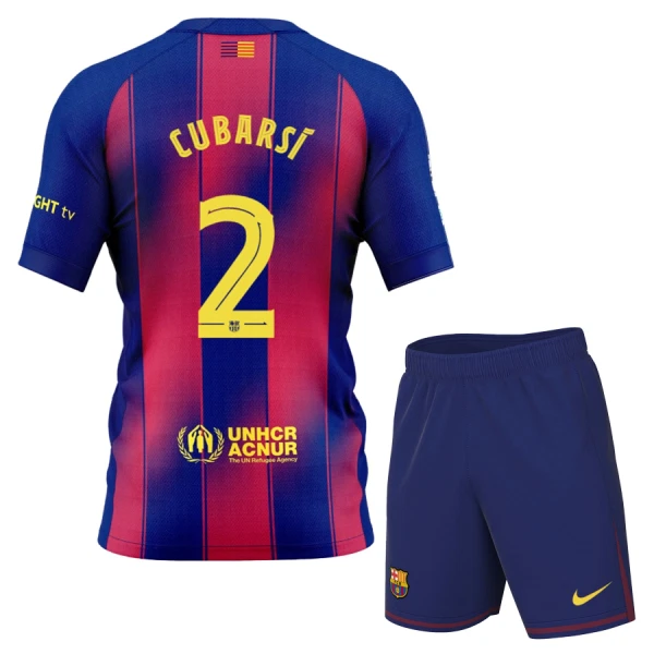 Kit De Football FC Barcelone Cubarsi 2 Enfant Domicile 25/26 Kit De Football FC Barcelone Cubarsi 2 Enfant Domicile 25/26