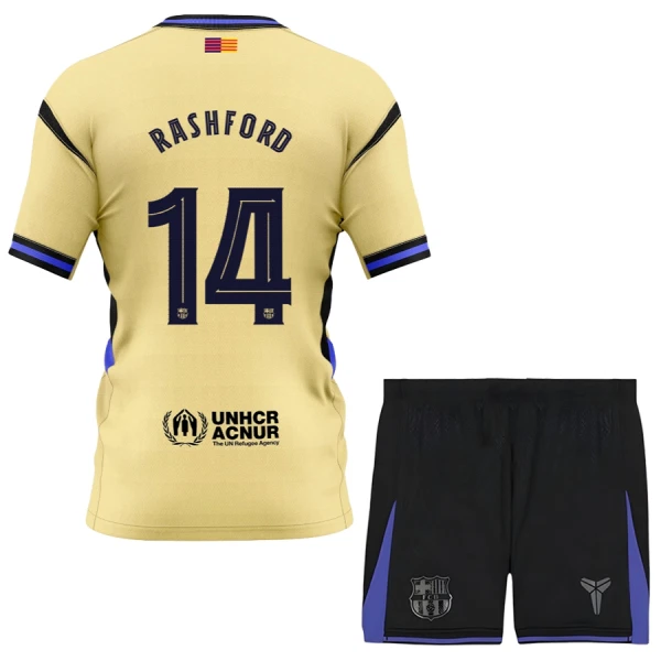 Kit De Football FC Barcelone x Kobe Bryant Marcus Rashford 14 Enfant Extérieur 25/26 Kit De Football FC Barcelone x Kobe Bryant Marcus Rashford 14 Enfant Extérieur 25/26