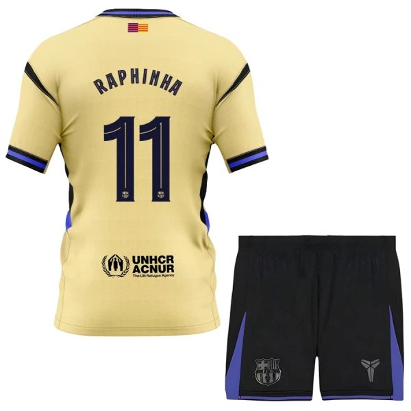 Kit De Football FC Barcelone x Kobe Bryant Raphinha 11 Enfant Extérieur 25/26