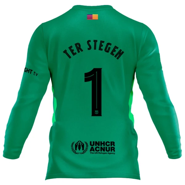 Maillot De Foot Gardien FC Barcelone Marc-André ter Stegen 1 25/26 Manches Longues Maillot De Foot Gardien FC Barcelone Marc-André ter Stegen 1 25/26 Manches Longues
