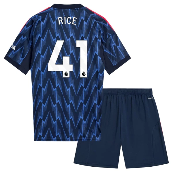 Kit De Football Arsenal Declan Rice 41 Enfant Extérieur 25/26 Kit De Football Arsenal Declan Rice 41 Enfant Extérieur 25/26