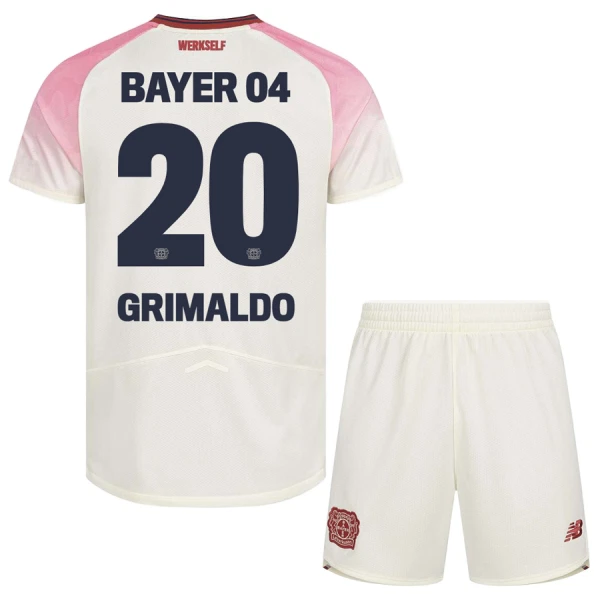 Kit De Football Bayer 04 Leverkusen Alejandro Grimaldo 20 Enfant Extérieur 25/26 Kit De Football Bayer 04 Leverkusen Alejandro Grimaldo 20 Enfant Extérieur 25/26