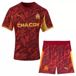 Kit De Football Gardien Olympique de Marseille Enfant 25/26 Rouge Kit De Football Gardien Olympique de Marseille Enfant 25/26 Rouge