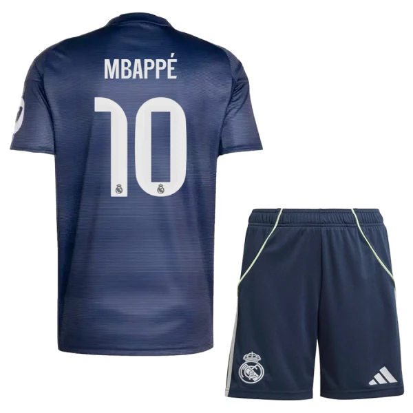 Kit De Football Real Madrid Kylian Mbappé 10 Enfant Extérieur 25/26 Kit De Football Real Madrid Kylian Mbappé 10 Enfant Extérieur 25/26