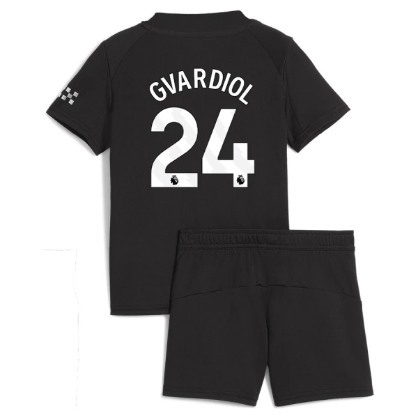 Kit De Football Manchester City Josko Gvardiol 24 Enfant Extérieur 25/26 Kit De Football Manchester City Josko Gvardiol 24 Enfant Extérieur 25/26