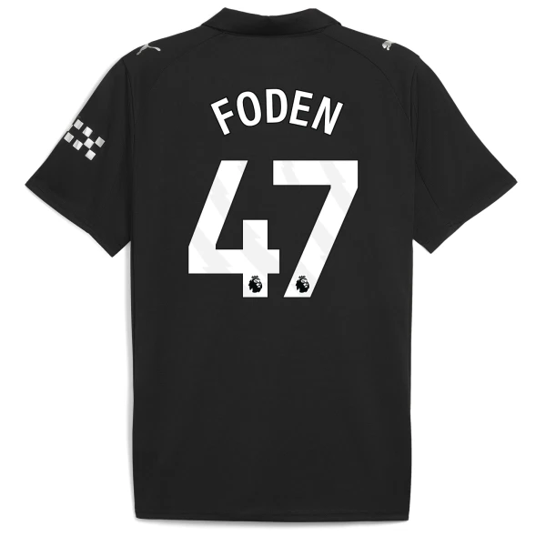 Maillot De Foot Manchester City Phil Foden 47 Extérieur 25/26 Maillot De Foot Manchester City Phil Foden 47 Extérieur 25/26