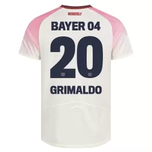 Maillot De Foot Bayer 04 Leverkusen Alejandro Grimaldo 20 Extérieur 25/26