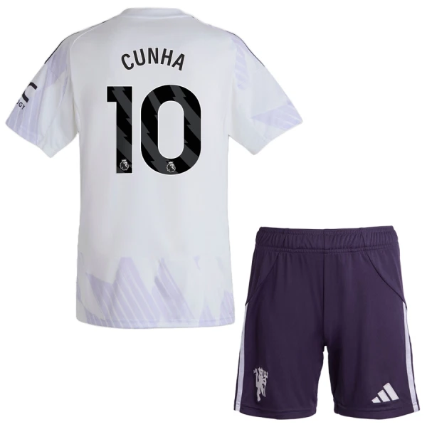 Kit De Football Manchester United Cunha 10 Enfant Extérieur 25/26