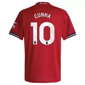 Maillot De Foot Manchester United Cunha 10 Domicile 25/26