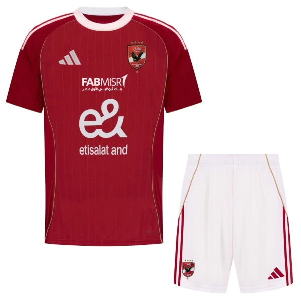 Kit De Football Al Ahly Enfant Domicile 25/26 Kit De Football Al Ahly Enfant Domicile 25/26