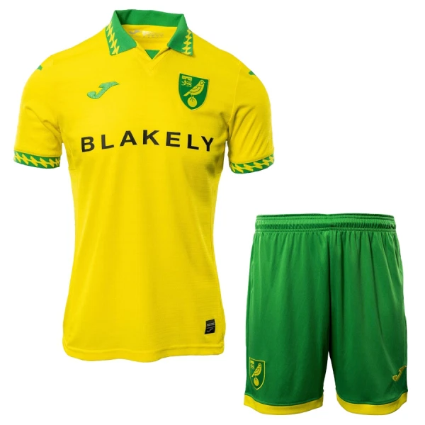 Kit De Football Norwich City Enfant Domicile 25/26 Kit De Football Norwich City Enfant Domicile 25/26