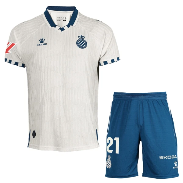 Kit De Football RCD Espanyol Enfant Extérieur 25/26 Kit De Football RCD Espanyol Enfant Extérieur 25/26