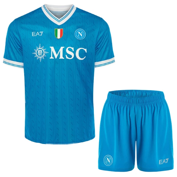Kit De Football SSC Naples Enfant Domicile 25/26 Kit De Football SSC Naples Enfant Domicile 25/26