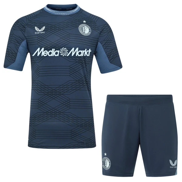 Kit De Football Feyenoord Rotterdam Enfant Extérieur 25/26 Kit De Football Feyenoord Rotterdam Enfant Extérieur 25/26