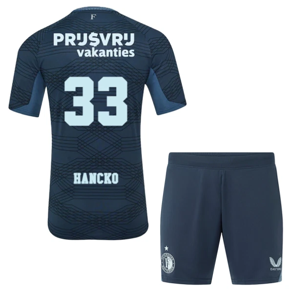 Kit De Football Feyenoord Rotterdam Hancko 33 Enfant Extérieur 25/26 Kit De Football Feyenoord Rotterdam Hancko 33 Enfant Extérieur 25/26
