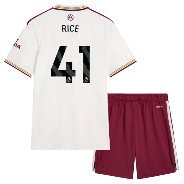 Kit De Football Arsenal Declan Rice 41 Enfant Third 25/26 Kit De Football Arsenal Declan Rice 41 Enfant Third 25/26