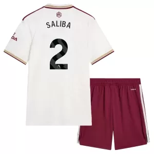 Kit De Football Arsenal Saliba 2 Enfant Third 25/26 Kit De Football Arsenal Saliba 2 Enfant Third 25/26