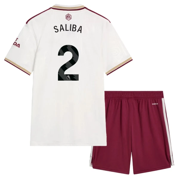Kit De Football Arsenal Saliba 2 Enfant Third 25/26 Kit De Football Arsenal Saliba 2 Enfant Third 25/26
