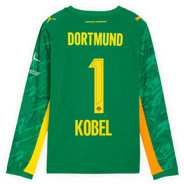 Maillot De Foot Gardien Borussia Dortmund Kobel 1 25/26 Manches Longues Vert