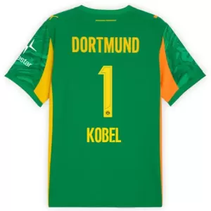 Maillot De Foot Gardien Borussia Dortmund Kobel 1 25/26 Vert Maillot De Foot Gardien Borussia Dortmund Kobel 1 25/26 Vert