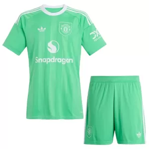 Kit De Football Gardien Manchester United Enfant 25/26 Vert