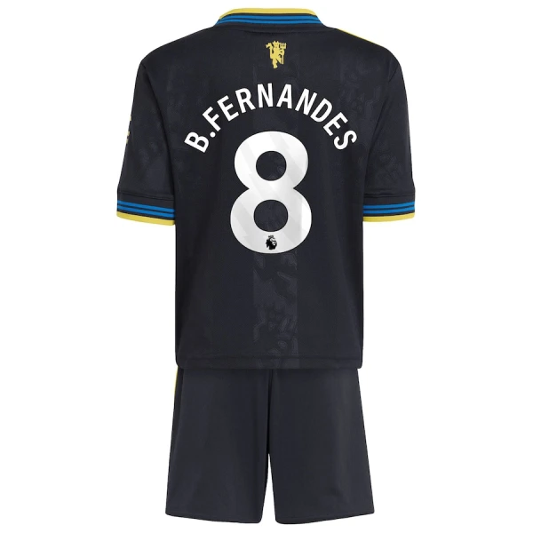 Kit De Football Manchester United Bruno Fernandes 8 Enfant Third 25/26 Kit De Football Manchester United Bruno Fernandes 8 Enfant Third 25/26