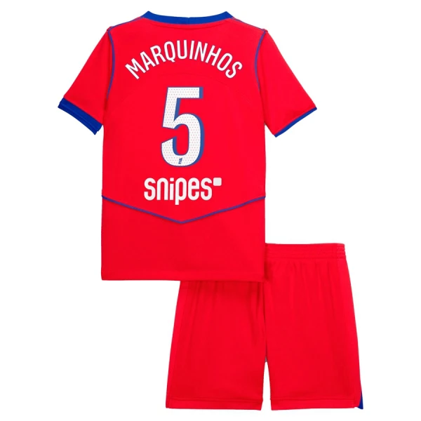 Kit De Football Paris Saint-Germain Marquinhos 5 Enfant Third 25/26 Kit De Football Paris Saint-Germain Marquinhos 5 Enfant Third 25/26