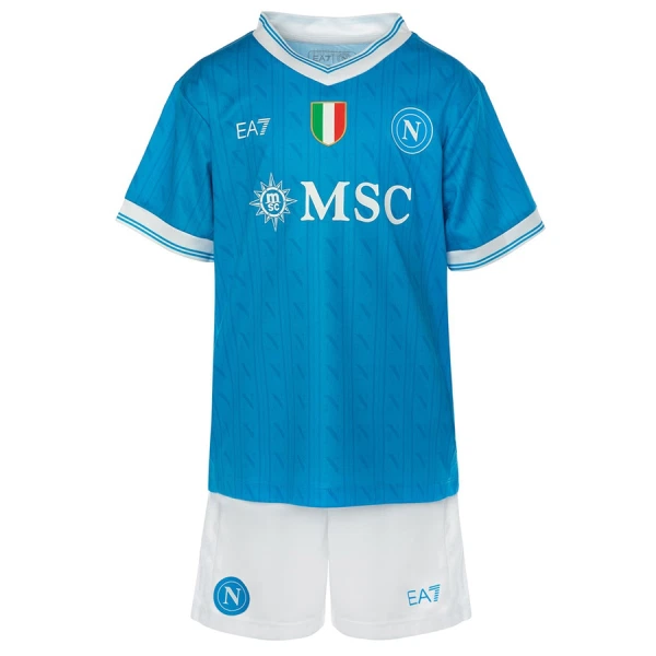 Kit De Football SSC Naples Enfant Domicile 25/26 Kit De Football SSC Naples Enfant Domicile 25/26