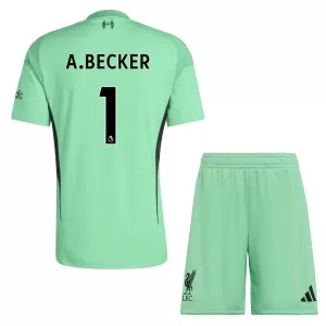 Kit De Football Gardien Liverpool Alisson Becker 1 Enfant 25/26 Vert Kit De Football Gardien Liverpool Alisson Becker 1 Enfant 25/26 Vert