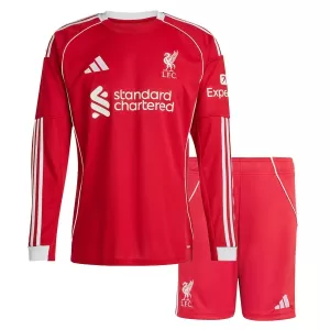 Kit De Football Liverpool Enfant Domicile 25/26 Manches Longues