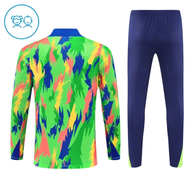 Brésil Enfant Kit de Sweat-shirt d’entraînement 25/26 Vert