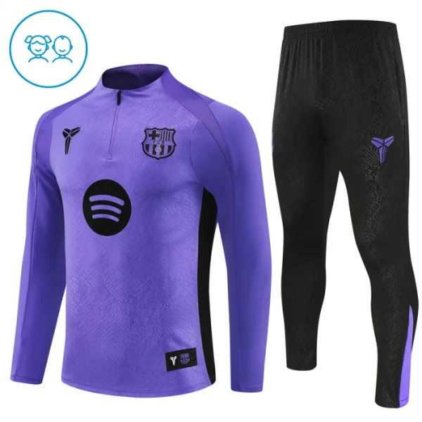 FC Barcelone Enfant Kit de Sweat-shirt d’entraînement 25/26 Violet FC Barcelone Enfant Kit de Sweat-shirt d’entraînement 25/26 Violet