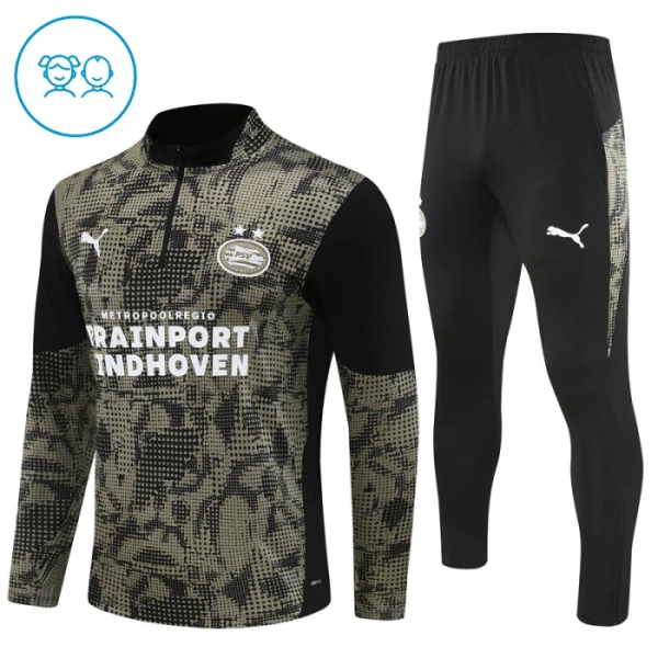 PSV Eindhoven Enfant Kit de Sweat-shirt d’entraînement 25/26 Noir