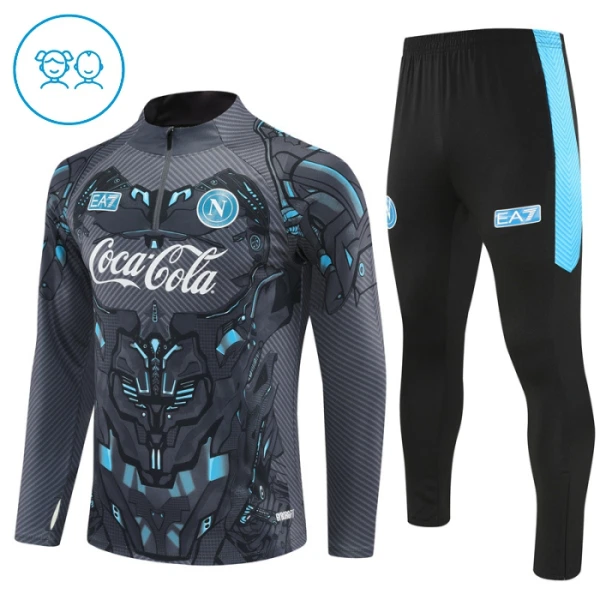SSC Naples Enfant Kit de Sweat-shirt d’entraînement 25/26 Noir