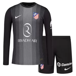 Kit De Football Gardien Atlético Madrid Enfant 25/26 Manches Longues Noir