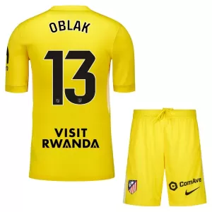 Kit De Football Gardien Atlético Madrid Jan Oblak 13 Enfant 25/26 Jaune Kit De Football Gardien Atlético Madrid Jan Oblak 13 Enfant 25/26 Jaune