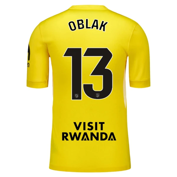 Kit De Football Gardien Atlético Madrid Jan Oblak 13 Enfant 25/26 Jaune