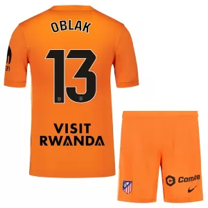 Kit De Football Gardien Atlético Madrid Jan Oblak 13 Enfant 25/26 Orange