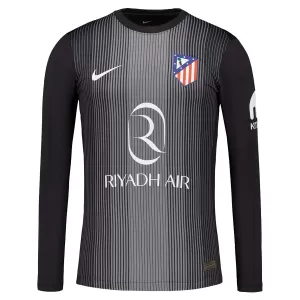Maillot De Foot Gardien Atlético Madrid 25/26 Manches Longues Noir
